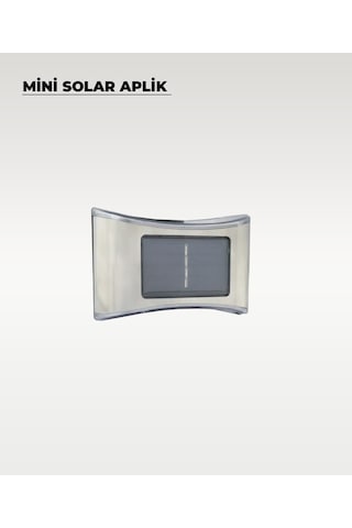 Mini Oval Solar Aplik Gün Işığı - 4 Adet 4 Adet
