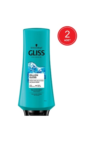 Schwarzkopf Gliss Million Gloss Saç Bakım Kremi 2 x 360 ML