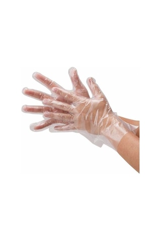 Tek Kullanımlık Şeffaf Poşet Eldiven Börek Eldiveni 100'lü