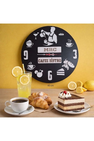 Cafe Ve Tatlıcılar İçin Yeni Tasarım Modern Duvar Saati Şık Ve Kalite Bir Arada No:a118 Çok Renkli
