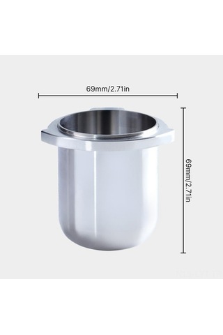 Fortunelane 304 Paslanmaz Çelik Kahve Tozu Toplayıcı, Breville 8 Serisi İçin, 54mm, Bağımsız Toz Verme, İkili Kulaklı Tasarım Pro Diğer