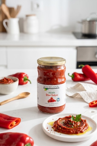 Beyorganik Pestisit Analizli Organik Biber Salçası 660 G