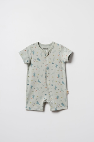 Babycosy Organic Wear %100 Organik Pamuk,kısa Kollu Bebek Tulum Yazlık,unisex,çıtçıtlı,yenidoğan Tulum,bebek Ve Yenidoğan Yeşil