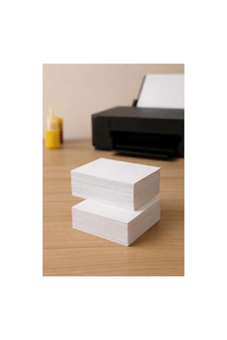 Yazıcı Uyumlu 250 Gr Beyaz Davetiye Kartı, 10x15 Cm Boyutunda 100 Adet