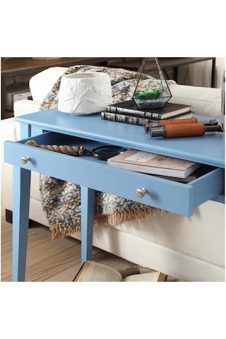 Wooding 100 Cm Çekmeceli Masif Mavi Lake Bonamy Dresuar Mavi