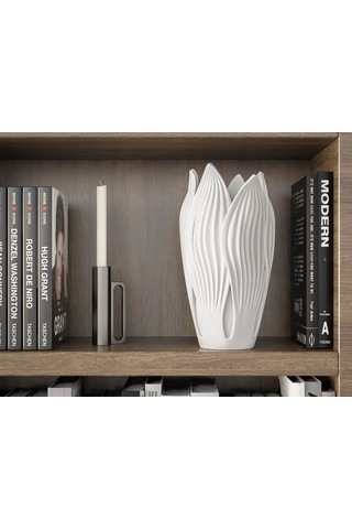 Dekoratif Deniz Kabuğu Görünümlü Vazo, Dekoratif Biblo, Masa Üstü Aksesuar