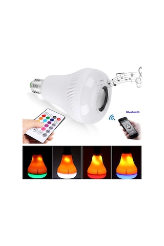 Hoparlör Kumandalı Bluetooth Ampul .