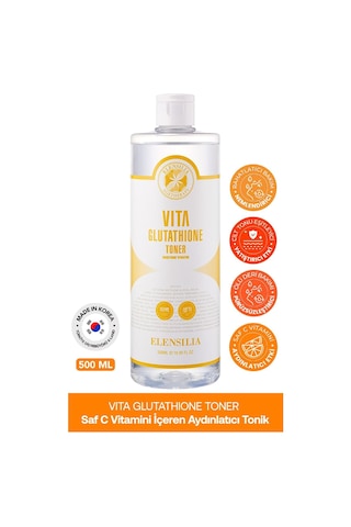 Elensılıa Glutatyon İçeren Aydınlatıcı ve Nemlendirici Tonik Elensilia Glutathione Toner 500ml büyük boy