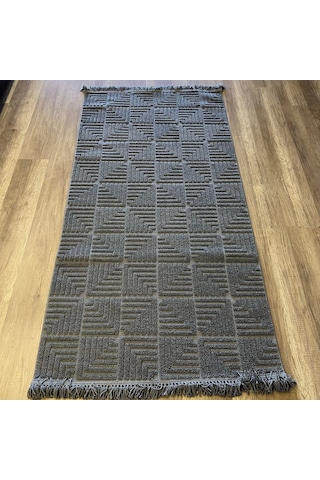 Hoom Rugs Design 1062 Antrasit Yumuşak Dokulu Desensiz İskandinav Halı Antrasit