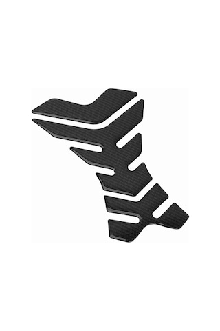 Moveevo Motosiklet Tankı Korumalı Carbon Fiber Sticker - Kaymayı Engelle, Yırtıkları Önle, Siyah T04