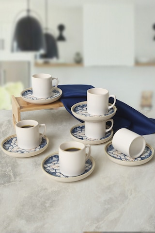 Keramikawave Flow Nordic Kahve Takımı 12 Parça 6 Kişilik 22750-51