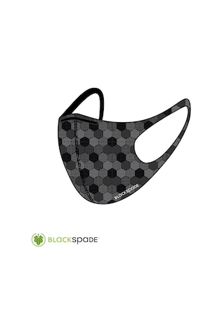 Blackspade Unisex Koruyucu Maske Altıgen Desen Diğer