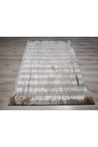 Yamalı Home Tuğra Black 1650Vizon Kahve 160X230 Cm Modern Halı