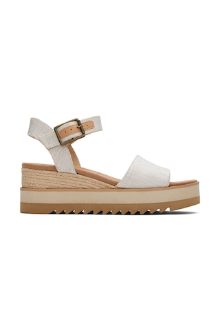 Sandalet Kadın 10017908 Toms Dıana Diana Yarn Dye Sandal Natural Krem