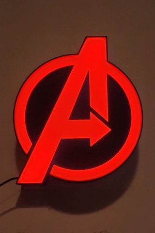 Avengers Tasarımlı Gece Lambası Çok Renkli