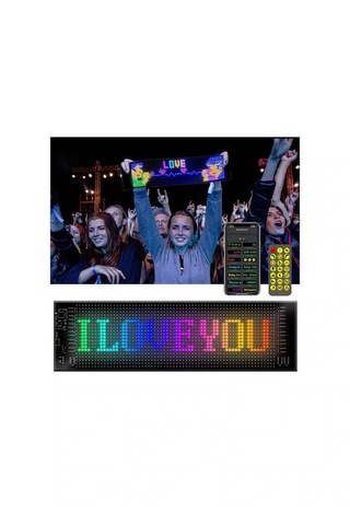 Vothoon Ld-01 Araç Led Panel Cama Yapışan Telefon Uyumlu Led Ekrn