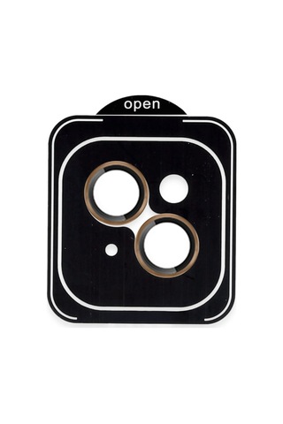iPhone Uyumlu 13 Pvd Metal Kamera Lens - Gold Düz Renkli