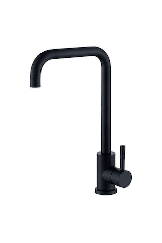 Sardıcı Mutfak Musluğu Siyah Mat Kaplama Krom