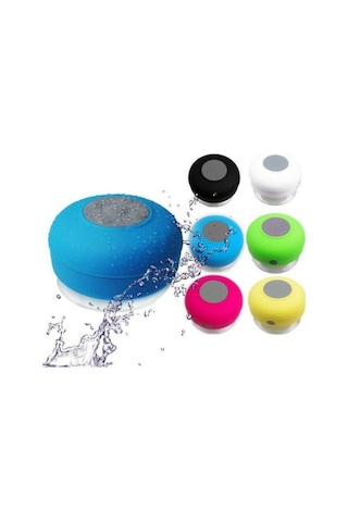 Vakumlu Su Geçirmez Bluetoothlu Mini Duş Hoparlörü Renkli