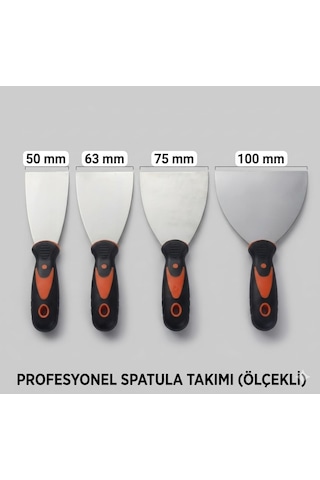 Siyah Turuncu Lüks Spatula 50 Mm 0