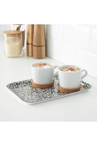 Ikea Varkul Tepsi Siyah Desenli 28x20 Cm 00399537 Çok Renkli
