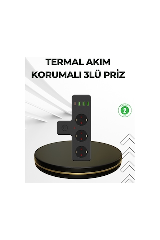 Masa Üstü Çoklu Priz Usb Ve Type-c Çıkışlı Güç Dağıtıcı 10