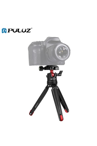 Puluz 360 Derece Top Başlı Cep Mini Metal Masaüstü Tripod Dağı
