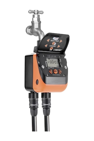 Claber 8410 Aquadue Duplo Evolution İki Çıkışlı Sulama Zamanlayıcı