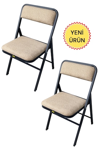Hey 2'li Katlanır Kamp Sandalyesi Piknik Sandalyesi Kahverengi