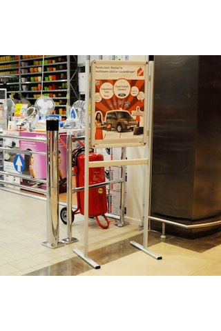 Infoboard B2 50x70cm Çift Taraflı Ayaklı Poster Pano 50 x 70 CM