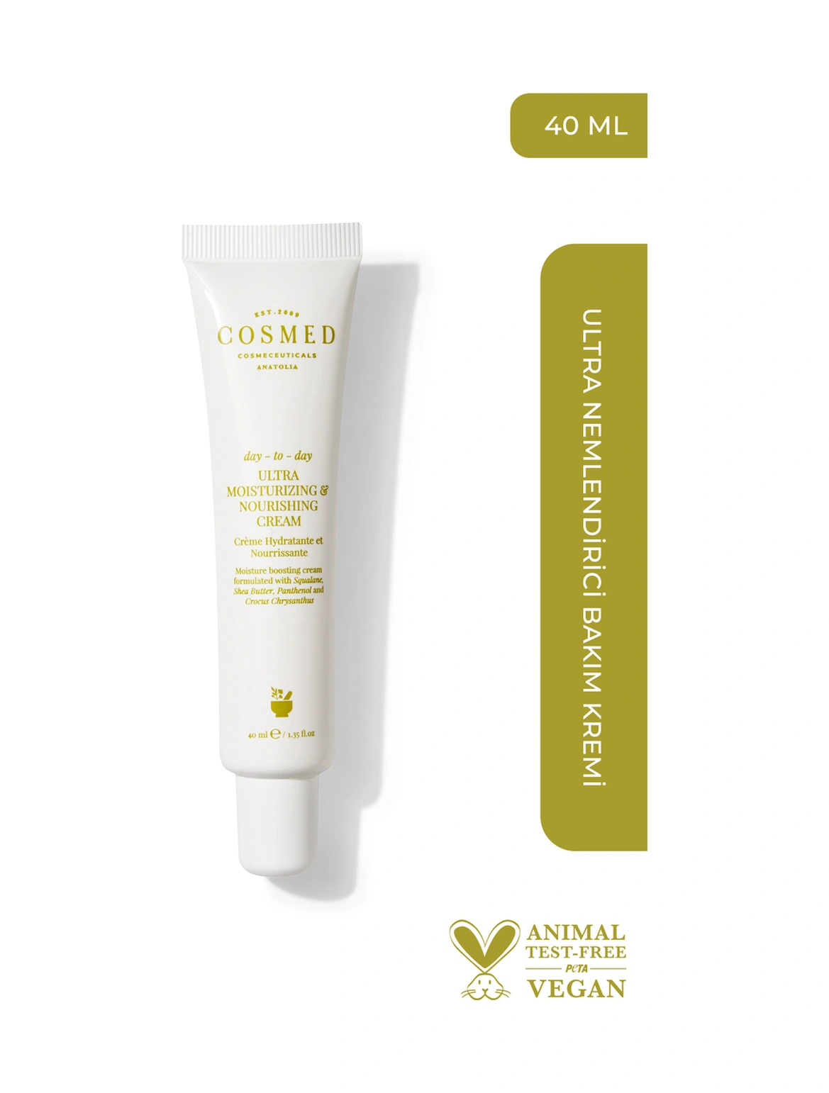 Cosmed Day-to-day Ultra Moisturizing & Nourishing Cream - Su Bazlı Nemlendirici Cilt Bakım Kremi 40 ml