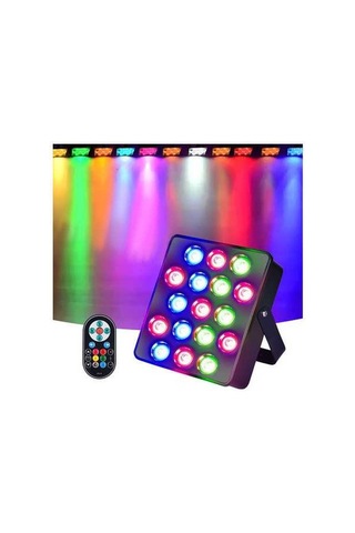 Pazly 17 Led Par Işıkları Bar Düğün Sahne Performans Aydınlatma Renkli L6687-1 Diğer