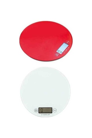 Ulzyvf Yuvarlak Terazisi Mutfak Lcd Dokunmatik Kb, Çok Renkli Ekran/ Çok Renkli