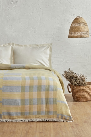 Karaca Home Striped %100 Pamuk Çift Kişilik Müslin Pike Mavi 200.22.11.0296 Mavi