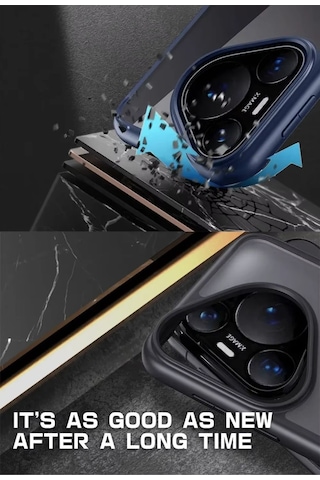 Huawei Pura 70 Pro Kılıf Yüzüklü Standlı Extra Darbe Emici Silikon Kapak - Siyah