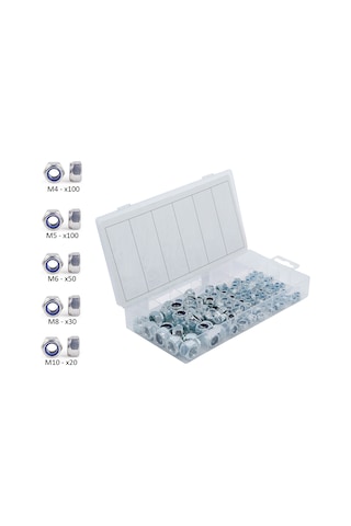 Venoa Gfs300 Galvanizli Fiberli Somun Seti Çantalı 300 Parça Diğer