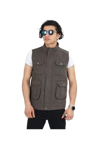 Erkek Büyük Beden Spor Avcı Yelek 9490 Bgl-st03044 Haki