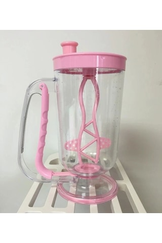 Pratik Ölçekli Kolay Pankek Kek Krep Akıtma Yapma Makinesi Karıştırıcı Çok Renkli