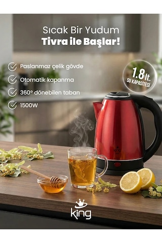 King K3105 Tivra 1.8 L Su Isıtıcı