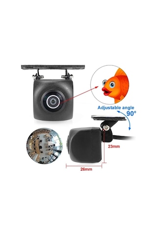 Didadodo 170 Yön Değiştirme İmkanı Araç Kamerası, Ön-arka-ıç-dış Kullanıma Uyumlu