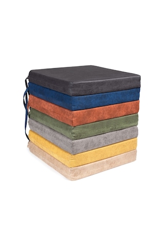 Lüx Koltuk Minderi Sandalye Minderi Bahçe-balkon Minder 50x50 7 Adet 7 Renk Mavi