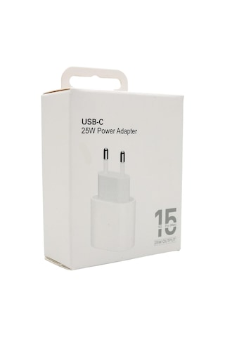 Rio Tech Usb-c 25w Power Adapter Typce-c Girişli iPhone Uyumlu 15 Pro Max Şarj Adaptörü