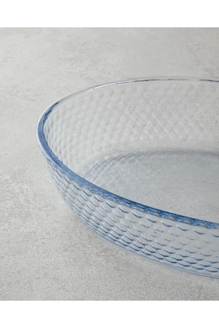 Bake&serve Cam 2 Li Oval Fırın Kabı 24x35-18x26 Cm Şeffaf Şeffaf