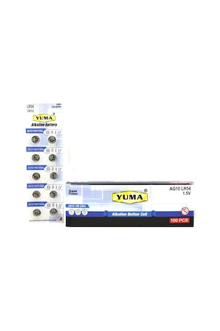 Yuma Ym-9ag10 1.5v Lr-54 10'lu Kart Alkalin Düğme Pil
