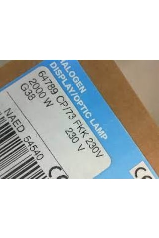 Osram 2000 W Sahne Ampulu 64789 Cp/73 Fkk 240V G38 Duy