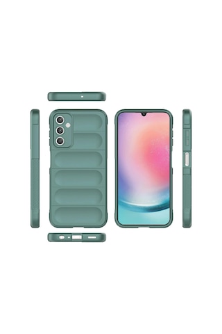 Newface Samsung Uyumlu A36 Kılıf Optimum Silikon - Glblseme - 69 Koyu Yeşil