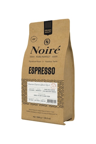 Noire Imperium Espresso Blend 2 1000g %100 Arabica Blend Çekirdek