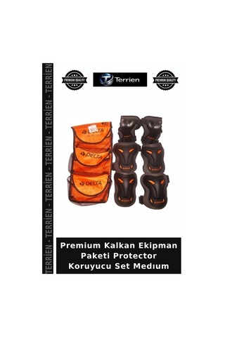 Premium Kalkan Ekipman Paketi Protector Koruyucu Set Medıum Çok Renkli