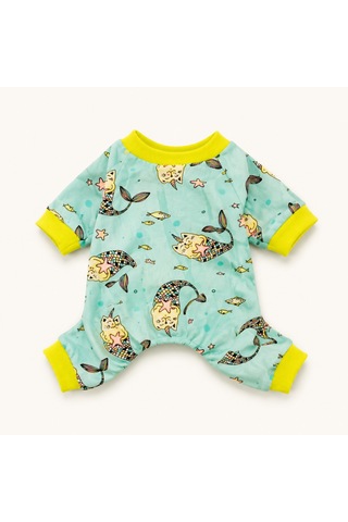 Miniş Unicorn Mint Küçük Irk Köpek Esnek Penyetulum Pijama-21584