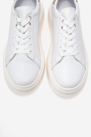 Luvishoes Luvi Shoes Gueno Beyaz Cilt Hakiki Deri Kadın Spor Ayakkabı Beyaz